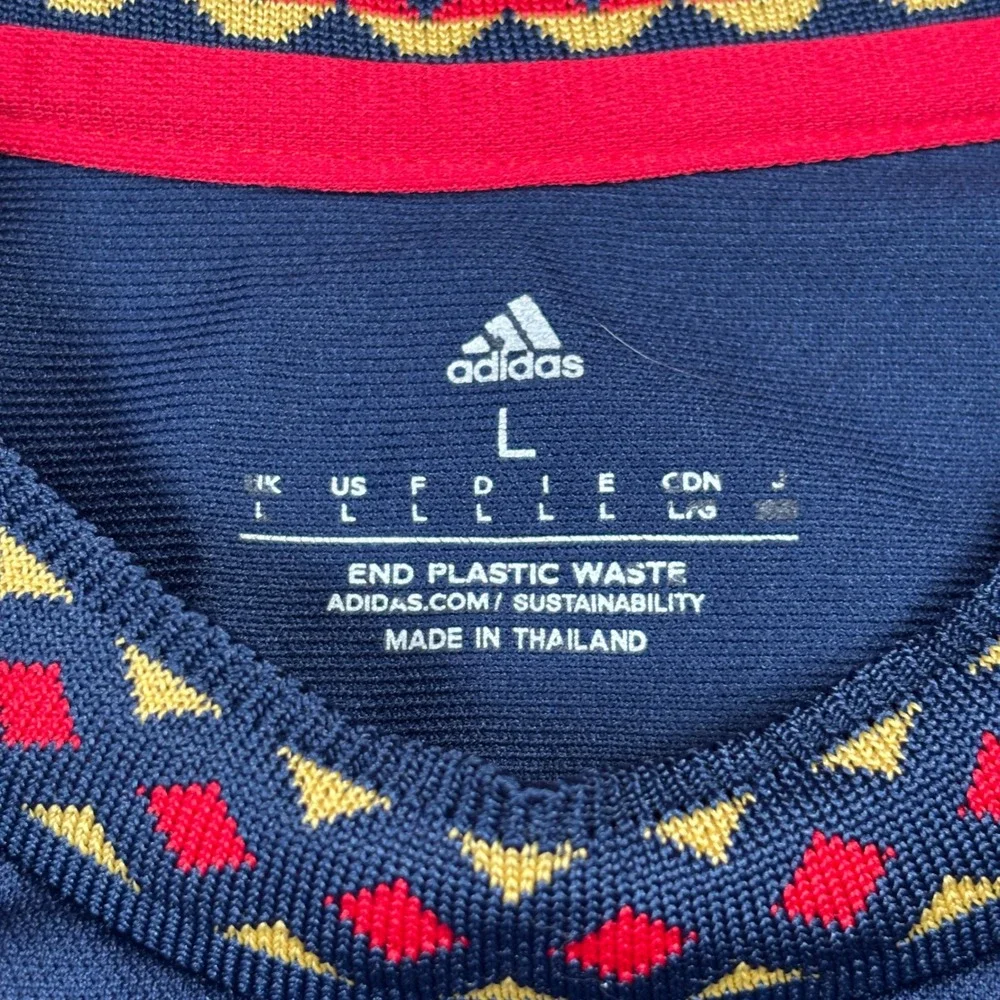Adidas Ajax Amsterdam Men Large Navy‎ Blue Soccer Jersey Buena Vista 7 Ziggo